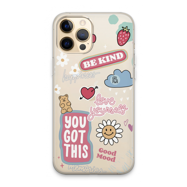 Positivity: iPhone 13 Pro Max Transparant Hoesje