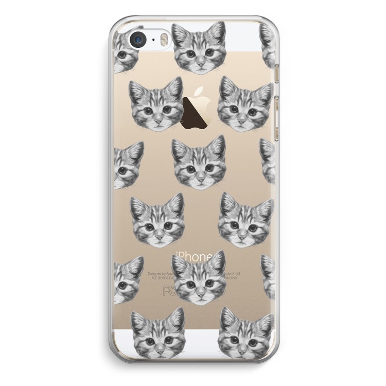 Kitten: iPhone 5 / 5S / SE Transparant Hoesje