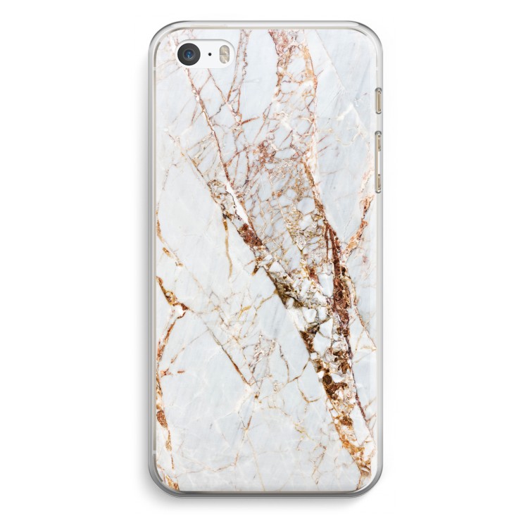 Goud marmer: iPhone 5 / 5S / SE Transparant Hoesje