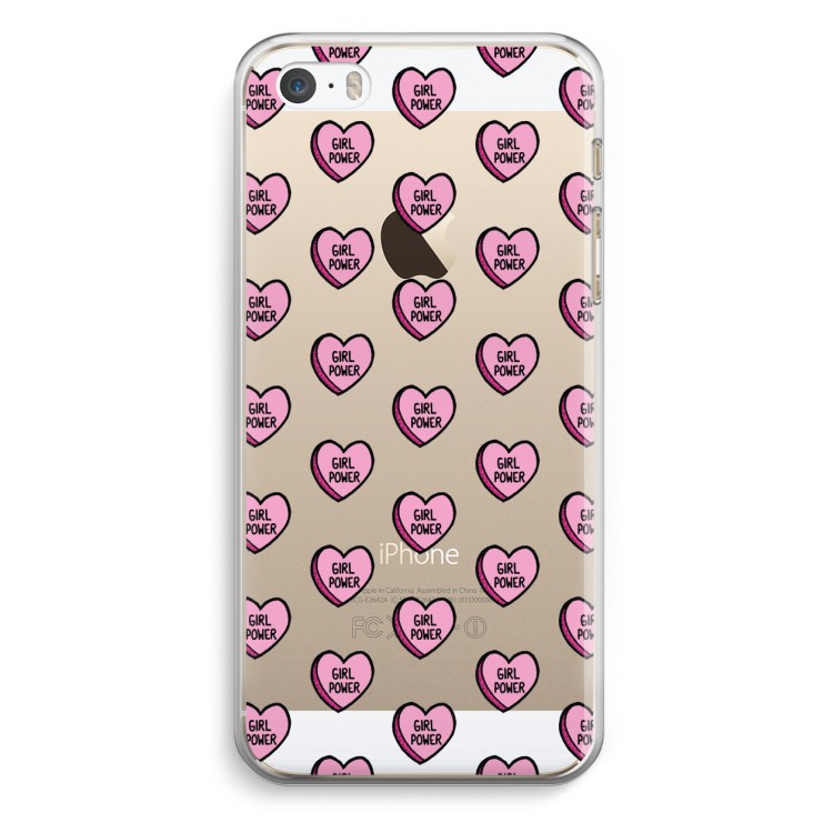GIRL POWER: iPhone 5 / 5S / SE Transparant Hoesje