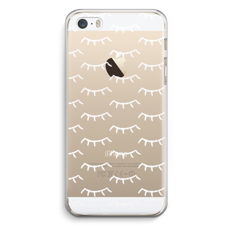 Wimpers: iPhone 5 / 5S / SE Transparant Hoesje