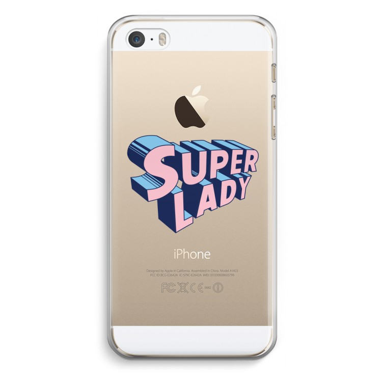 Superlady: iPhone 5 / 5S / SE Transparant Hoesje