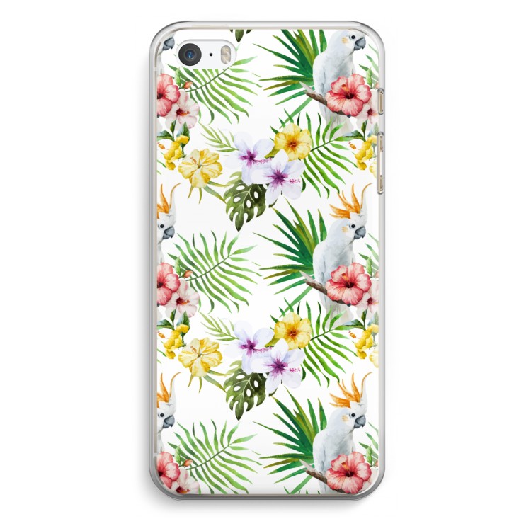 Gele kuif: iPhone 5 / 5S / SE Transparant Hoesje