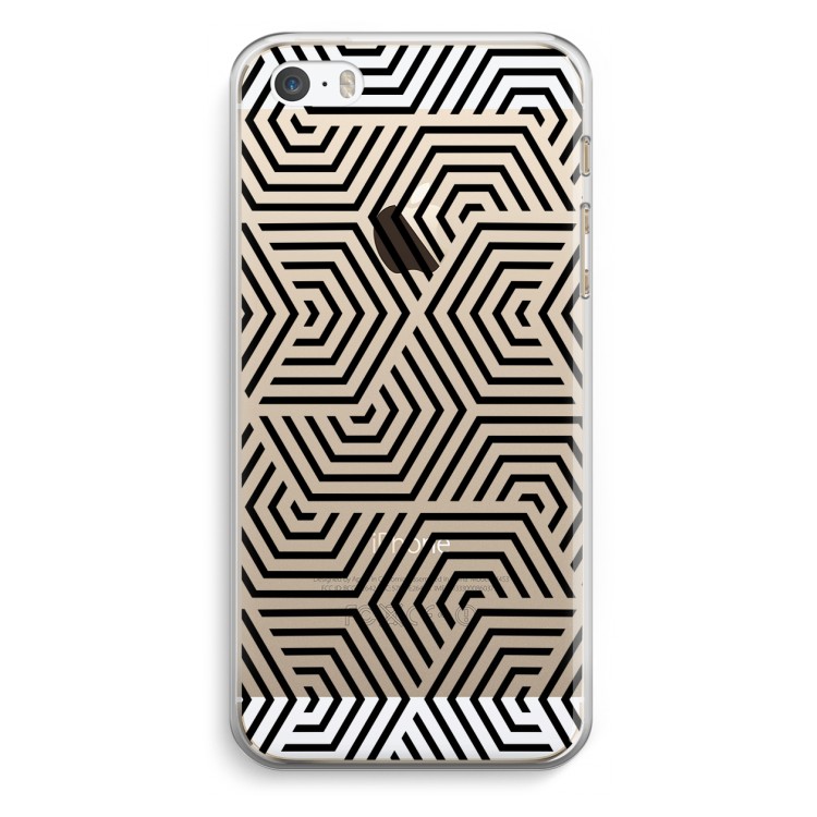 Magic pattern: iPhone 5 / 5S / SE Transparant Hoesje