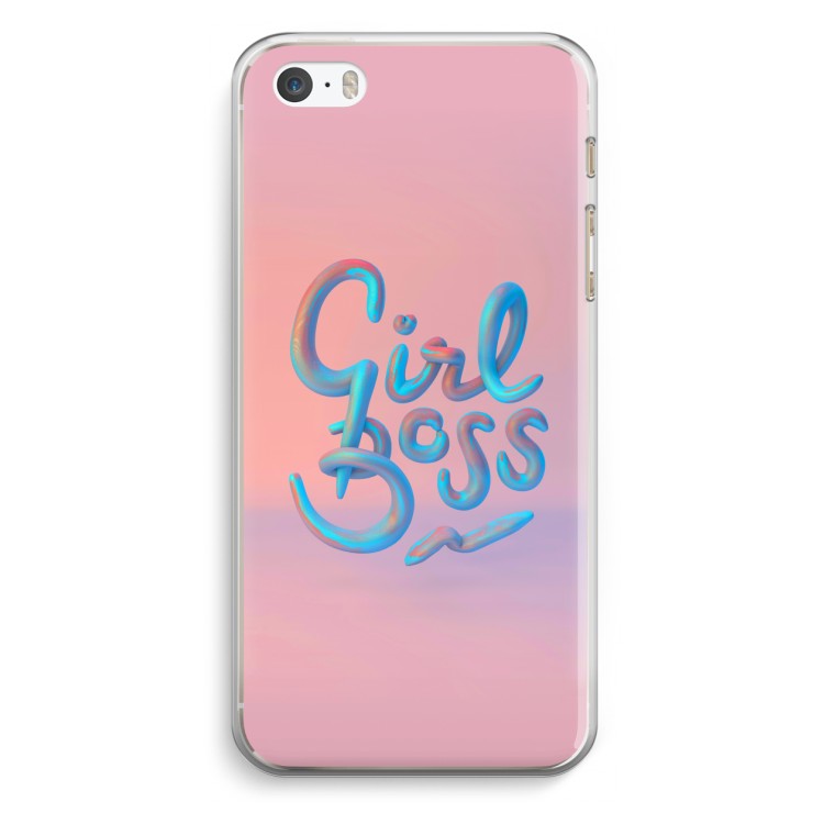 Girl boss: iPhone 5 / 5S / SE Transparant Hoesje