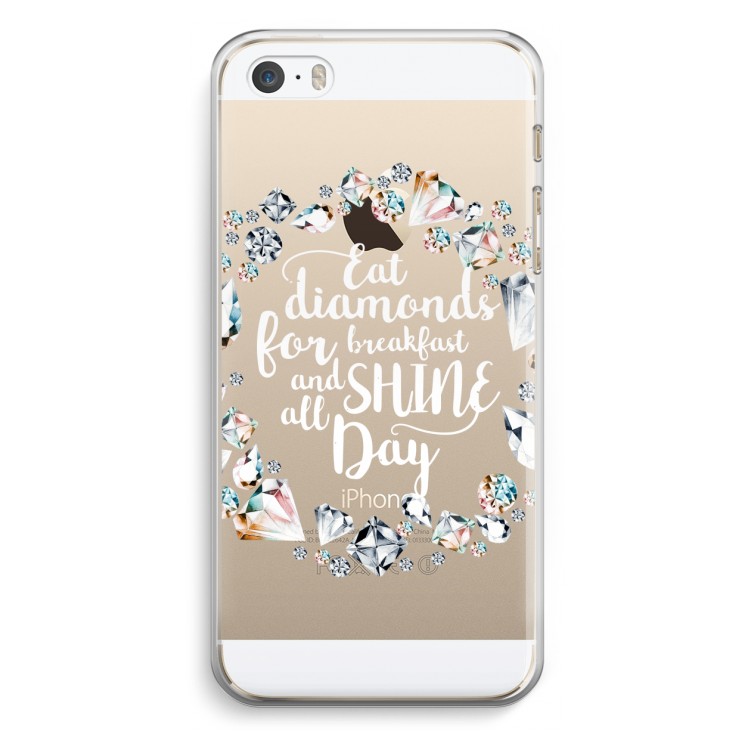 Diamonds: iPhone 5 / 5S / SE Transparant Hoesje