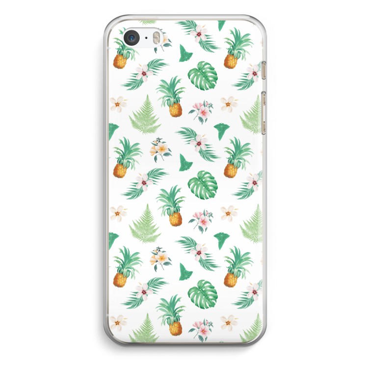 Ananas bladeren: iPhone 5 / 5S / SE Transparant Hoesje