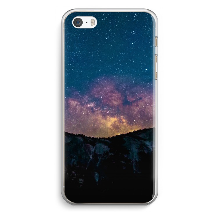 Travel to space: iPhone 5 / 5S / SE Transparant Hoesje