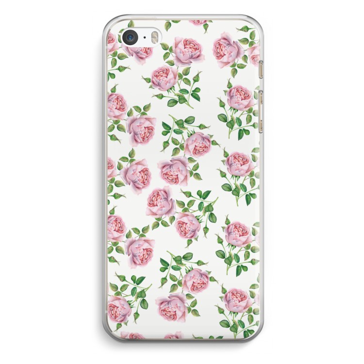 Kleine roosjes: iPhone 5 / 5S / SE Transparant Hoesje