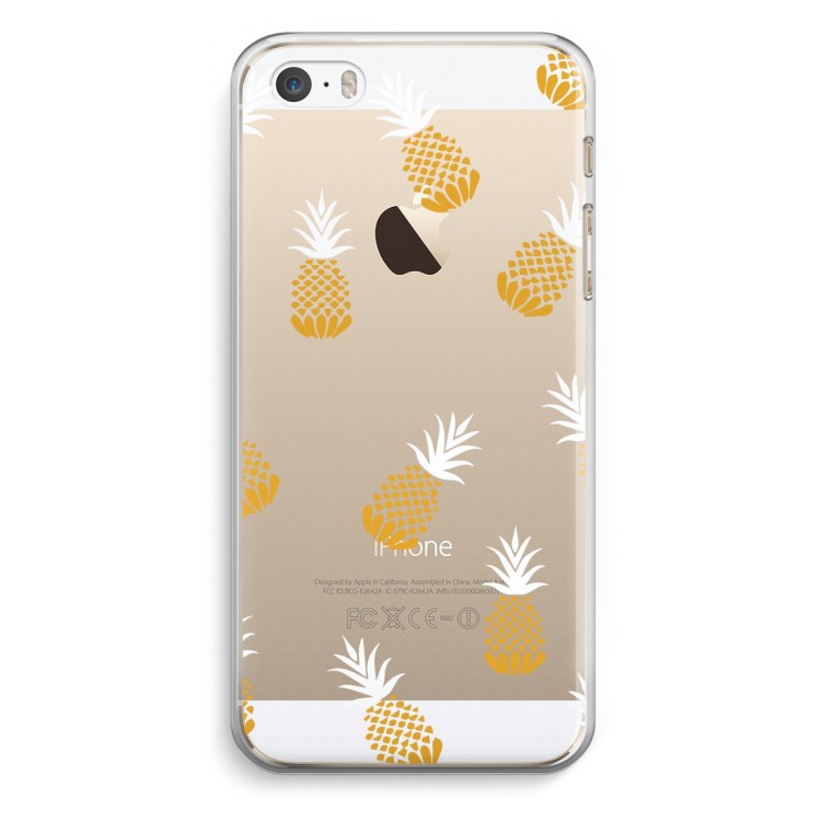 Ananasjes: iPhone 5 / 5S / SE Transparant Hoesje