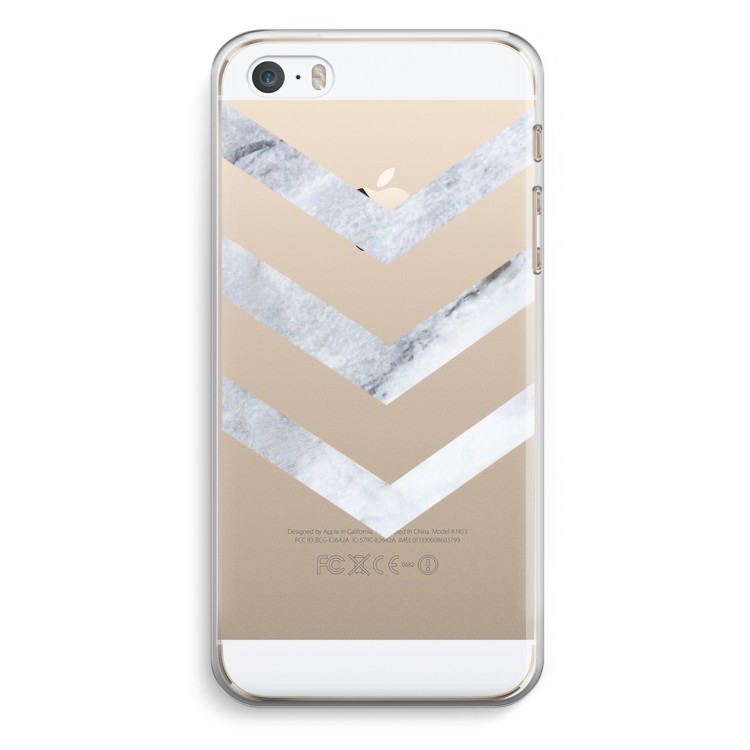 Marmeren pijlen: iPhone 5 / 5S / SE Transparant Hoesje