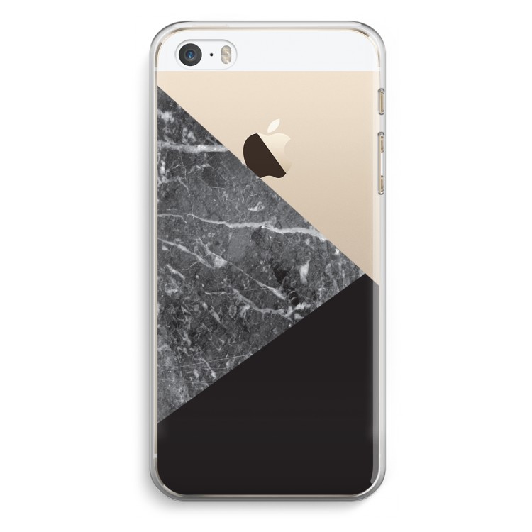 Combinatie marmer: iPhone 5 / 5S / SE Transparant Hoesje