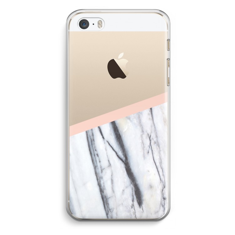 A touch of peach: iPhone 5 / 5S / SE Transparant Hoesje