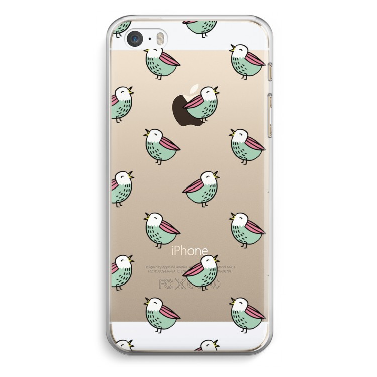 Vogeltjes: iPhone 5 / 5S / SE Transparant Hoesje