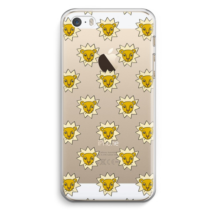 Leeuwenkoppen: iPhone 5 / 5S / SE Transparant Hoesje