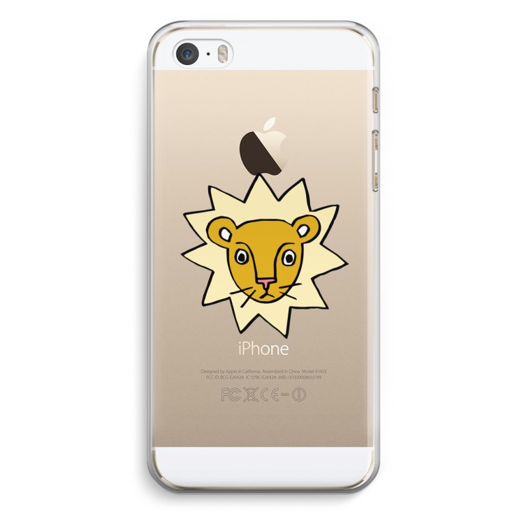 Kleine leeuw: iPhone 5 / 5S / SE Transparant Hoesje