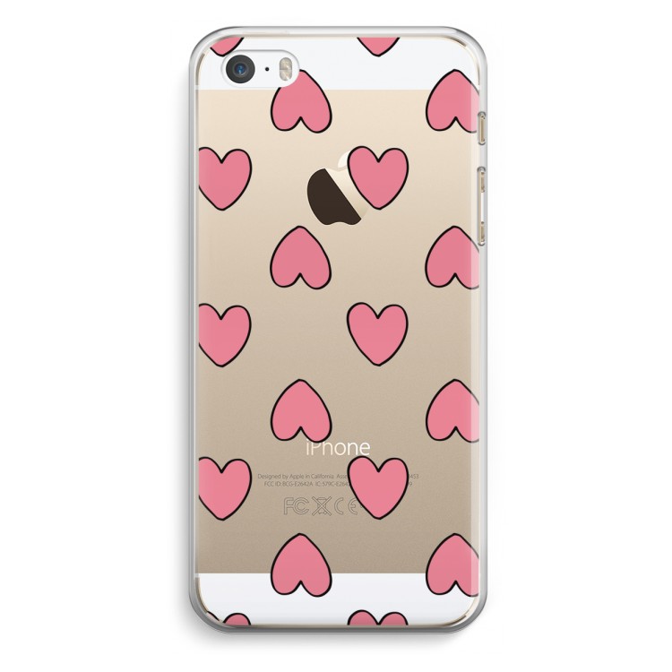 Ondersteboven verliefd: iPhone 5 / 5S / SE Transparant Hoesje
