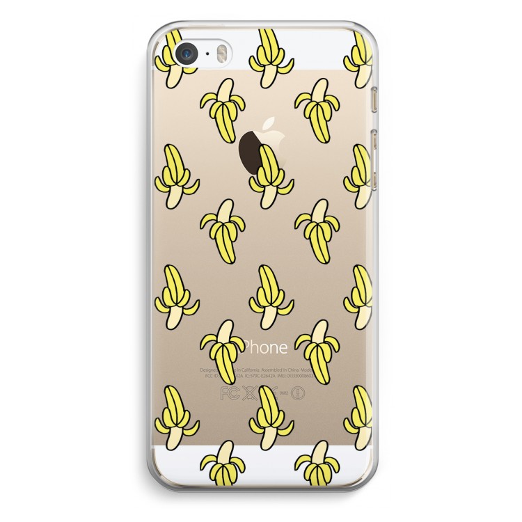 Bananas: iPhone 5 / 5S / SE Transparant Hoesje
