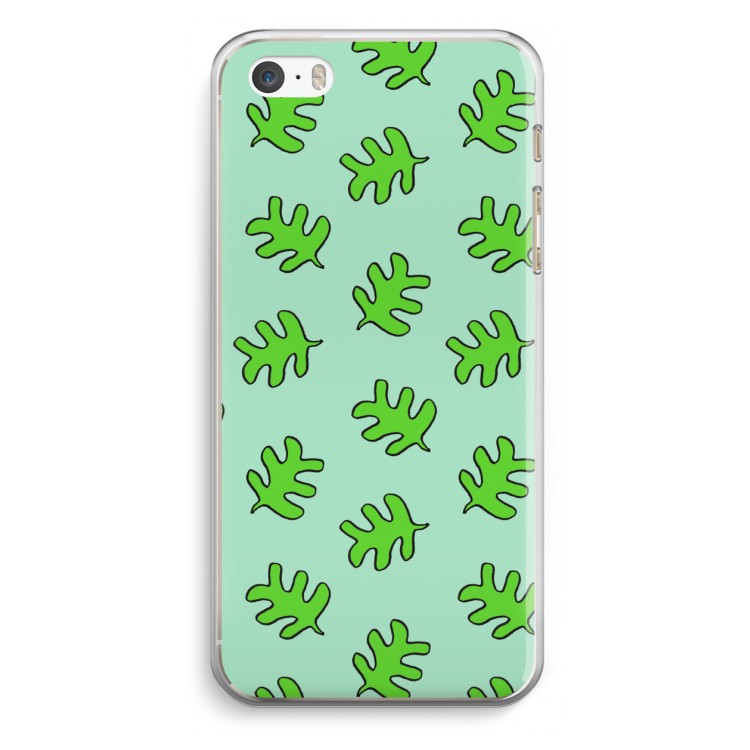 Groene blaadjes: iPhone 5 / 5S / SE Transparant Hoesje