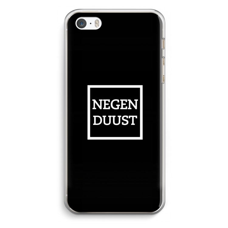 Negenduust black: iPhone 5 / 5S / SE Transparant Hoesje