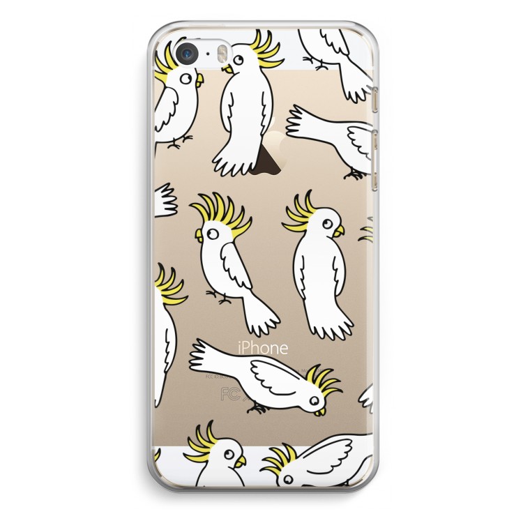 Papegaai: iPhone 5 / 5S / SE Transparant Hoesje