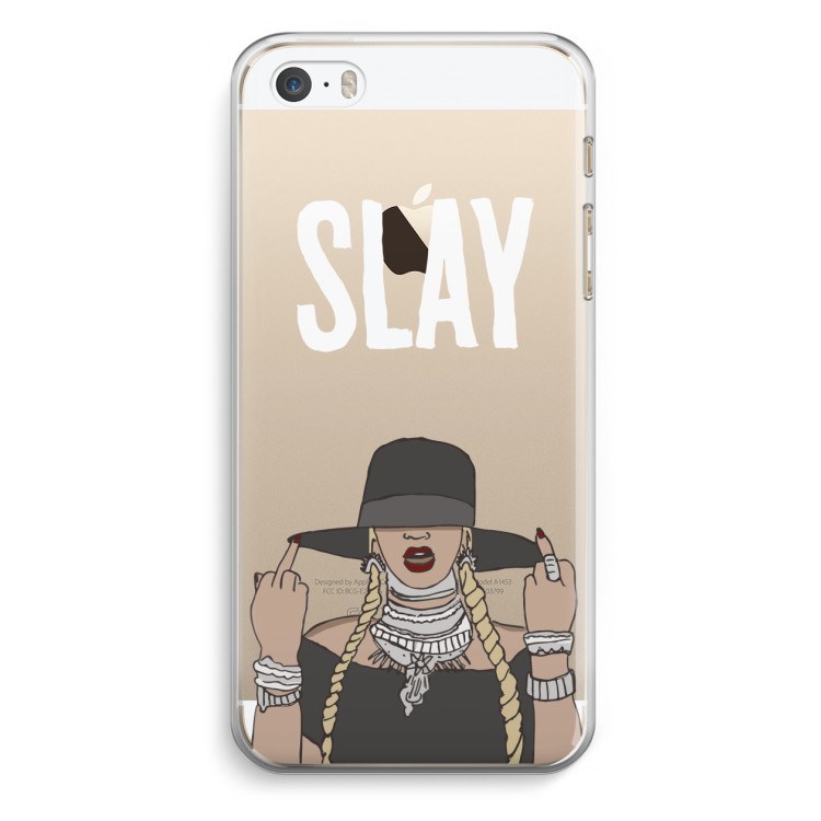 Slay All Day: iPhone 5 / 5S / SE Transparant Hoesje