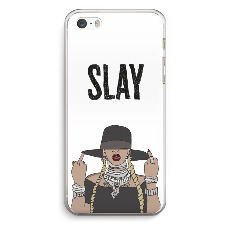 Slay All Day: iPhone 5 / 5S / SE Transparant Hoesje