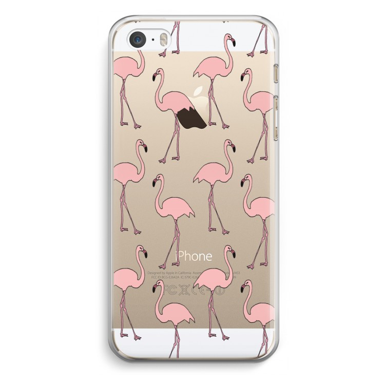 Anything Flamingoes: iPhone 5 / 5S / SE Transparant Hoesje