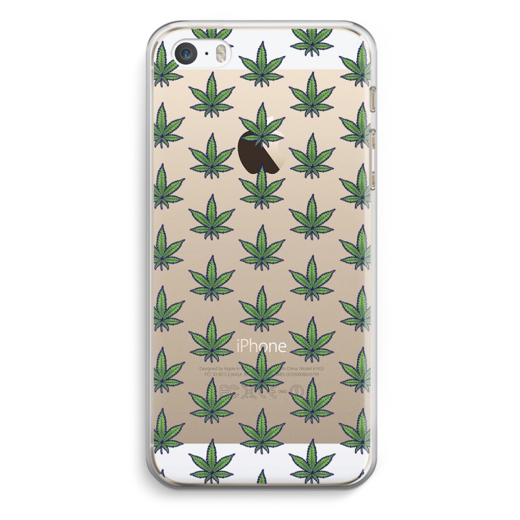 Weed: iPhone 5 / 5S / SE Transparant Hoesje