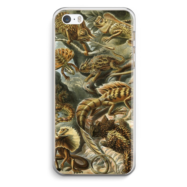Haeckel Lacertilia: iPhone 5 / 5S / SE Transparant Hoesje