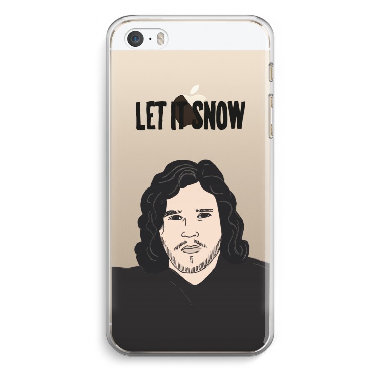 Let It Snow: iPhone 5 / 5S / SE Transparant Hoesje