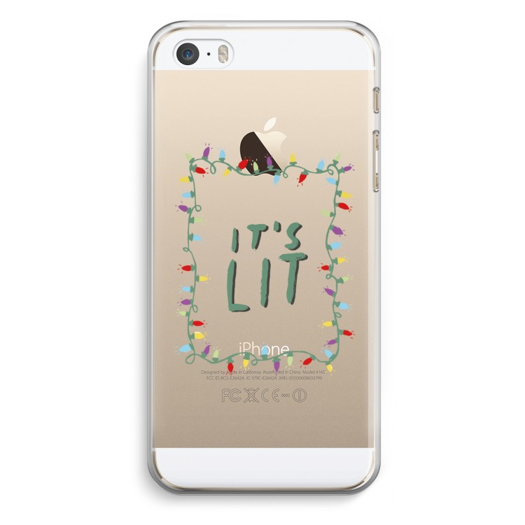 It's Lit: iPhone 5 / 5S / SE Transparant Hoesje