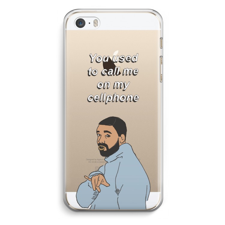 Hotline bling: iPhone 5 / 5S / SE Transparant Hoesje