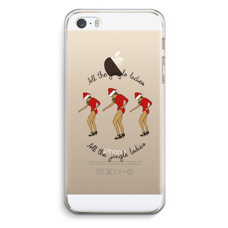Jingle Ladies: iPhone 5 / 5S / SE Transparant Hoesje