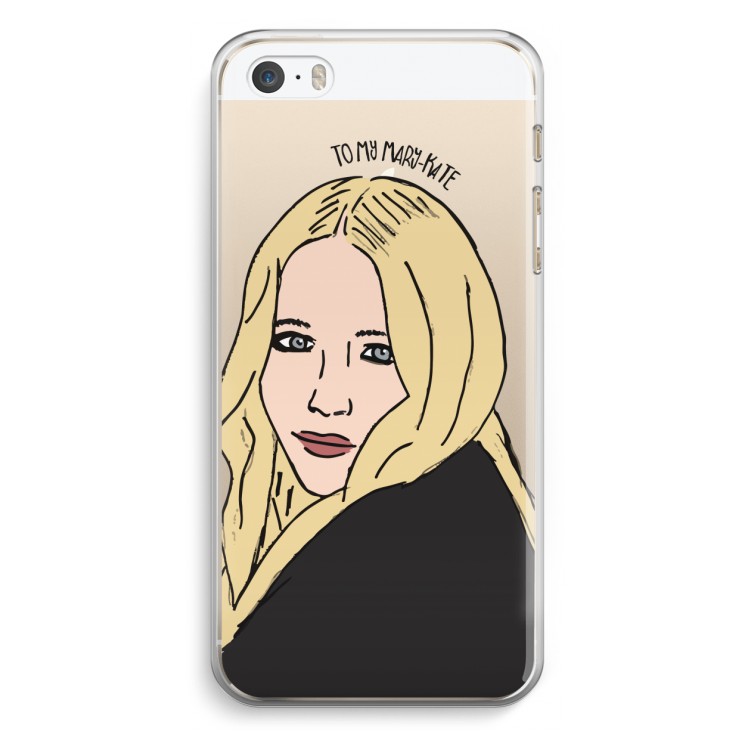 Mary Kate: iPhone 5 / 5S / SE Transparant Hoesje