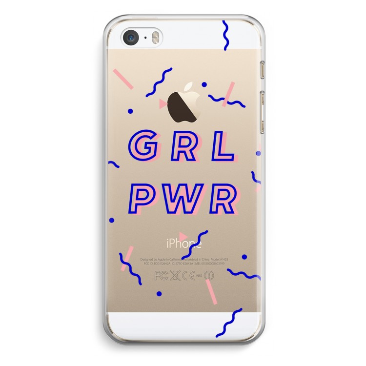 GRL PWR: iPhone 5 / 5S / SE Transparant Hoesje