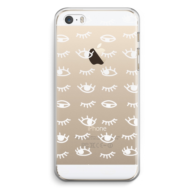 Eye pattern #3: iPhone 5 / 5S / SE Transparant Hoesje