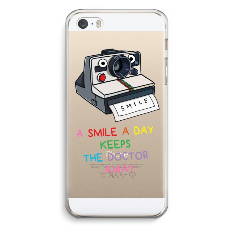 Smile: iPhone 5 / 5S / SE Transparant Hoesje