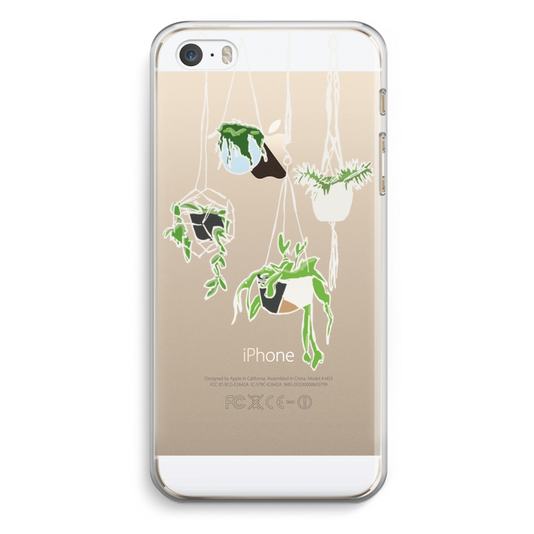 Hang In There: iPhone 5 / 5S / SE Transparant Hoesje