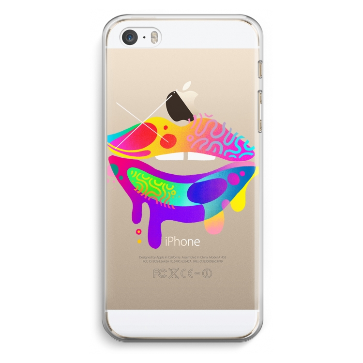 Lip Palette: iPhone 5 / 5S / SE Transparant Hoesje