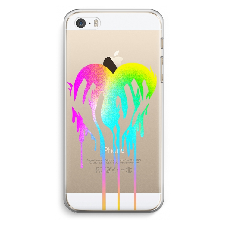 Hold My Heart: iPhone 5 / 5S / SE Transparant Hoesje