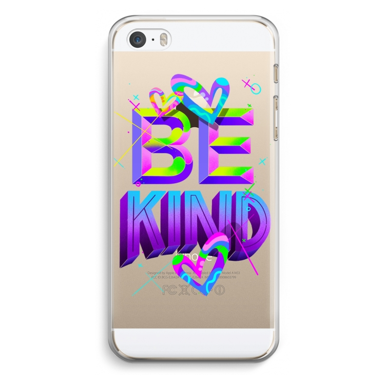 Be Kind: iPhone 5 / 5S / SE Transparant Hoesje