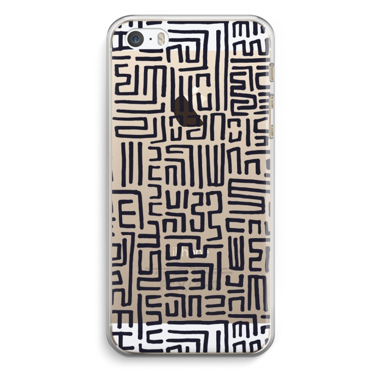 Moroccan Print: iPhone 5 / 5S / SE Transparant Hoesje