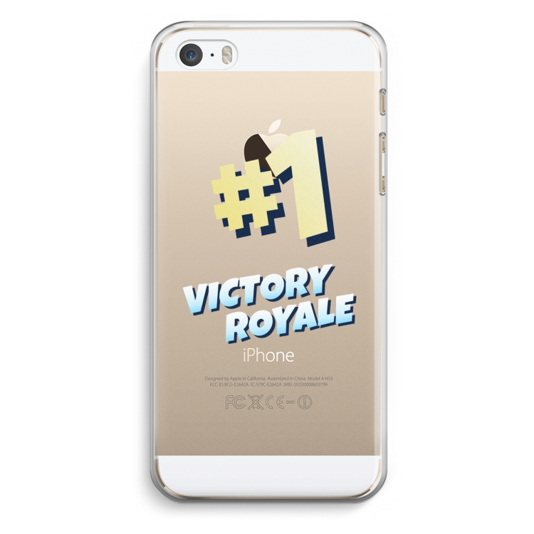 Victory Royale: iPhone 5 / 5S / SE Transparant Hoesje