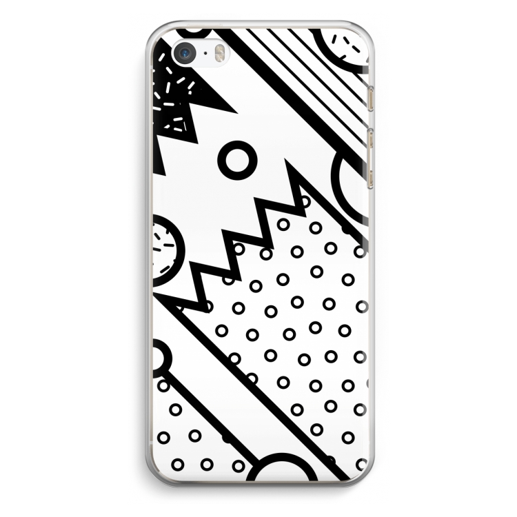 Pop Art #4: iPhone 5 / 5S / SE Transparant Hoesje