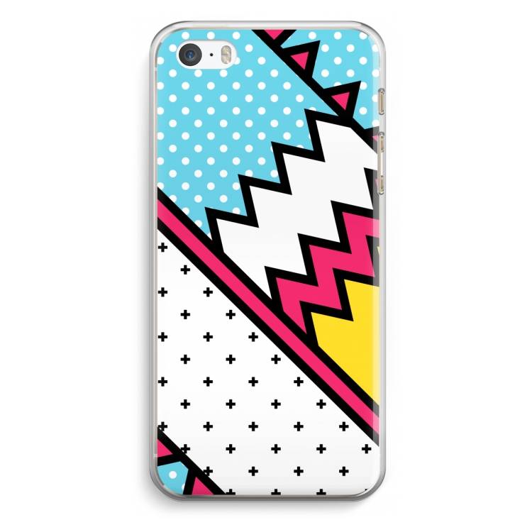 Pop Art #2: iPhone 5 / 5S / SE Transparant Hoesje