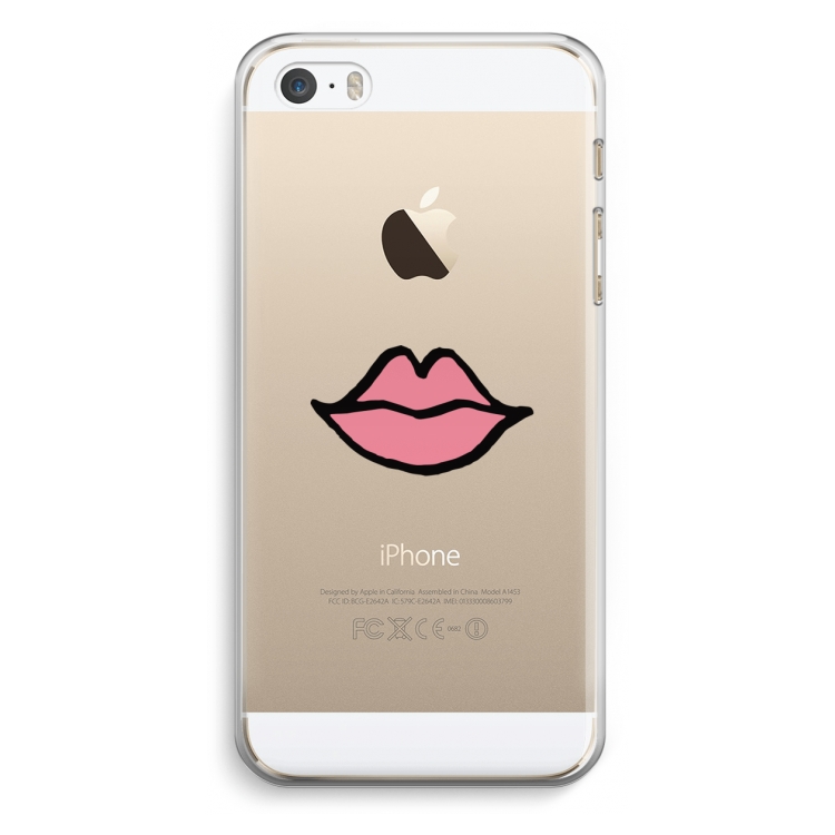 Kusje: iPhone 5 / 5S / SE Transparant Hoesje