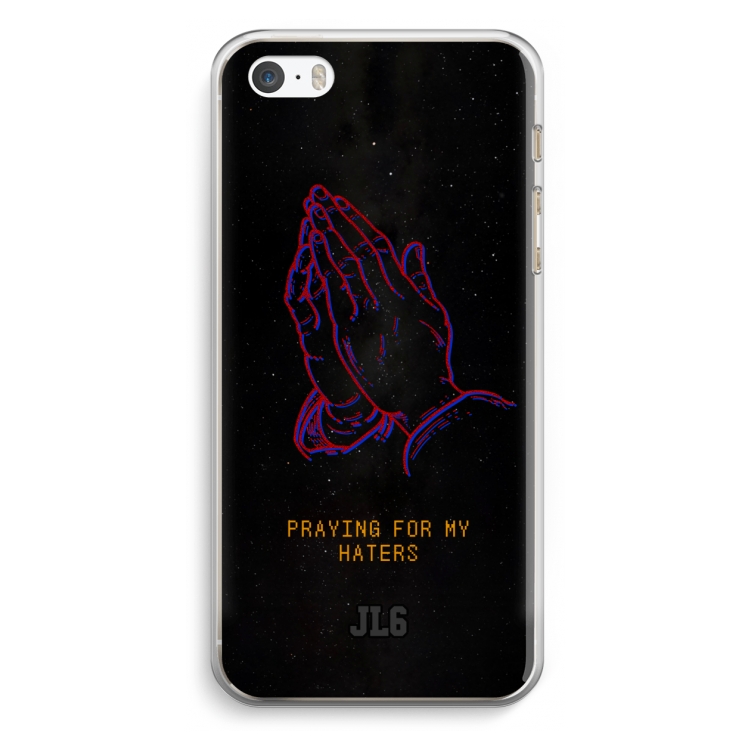 Praying For My Haters: iPhone 5 / 5S / SE Transparant Hoesje