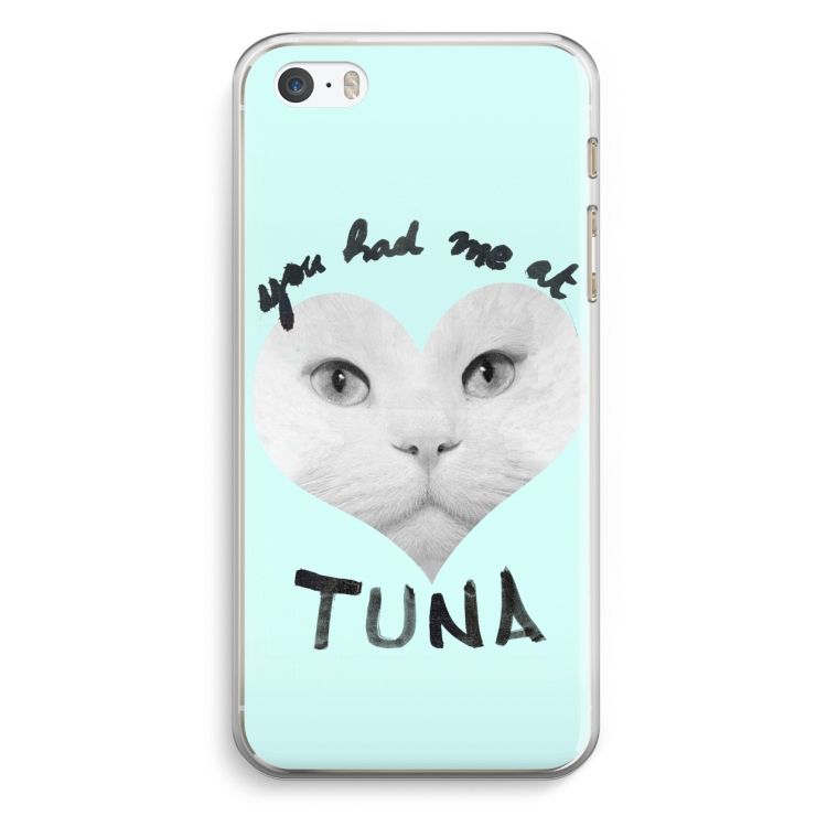 You had me at tuna: iPhone 5 / 5S / SE Transparant Hoesje