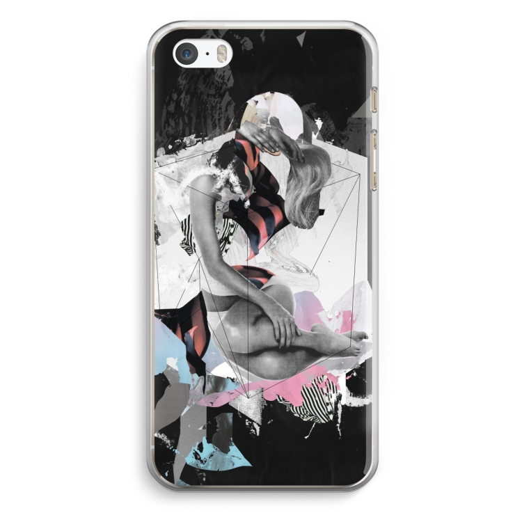 Camouflage de sommeil: iPhone 5 / 5S / SE Transparant Hoesje